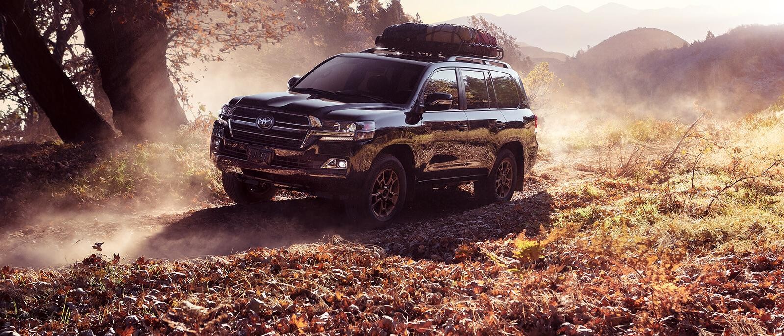 2020 Toyota Land Cruiser driving through jungle