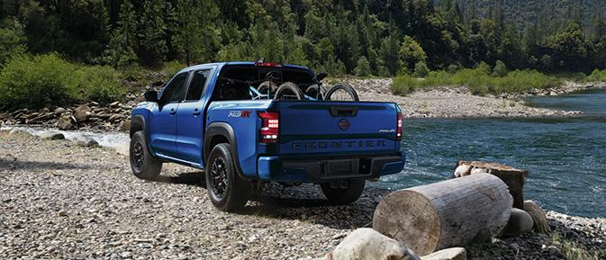 Back view of 2023 Nissan Frontier.