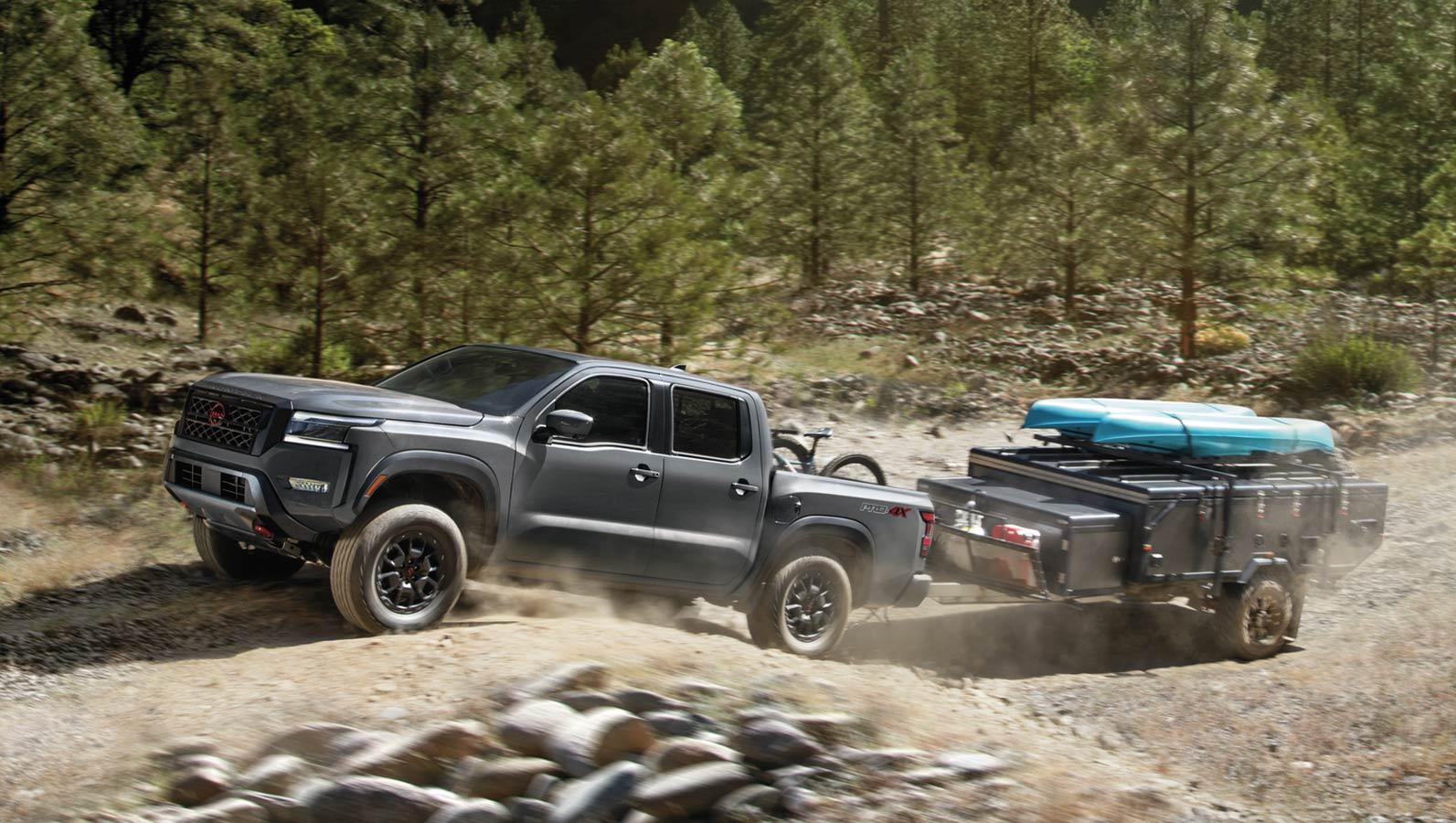 Side view of 2023 Nissan Frontier.