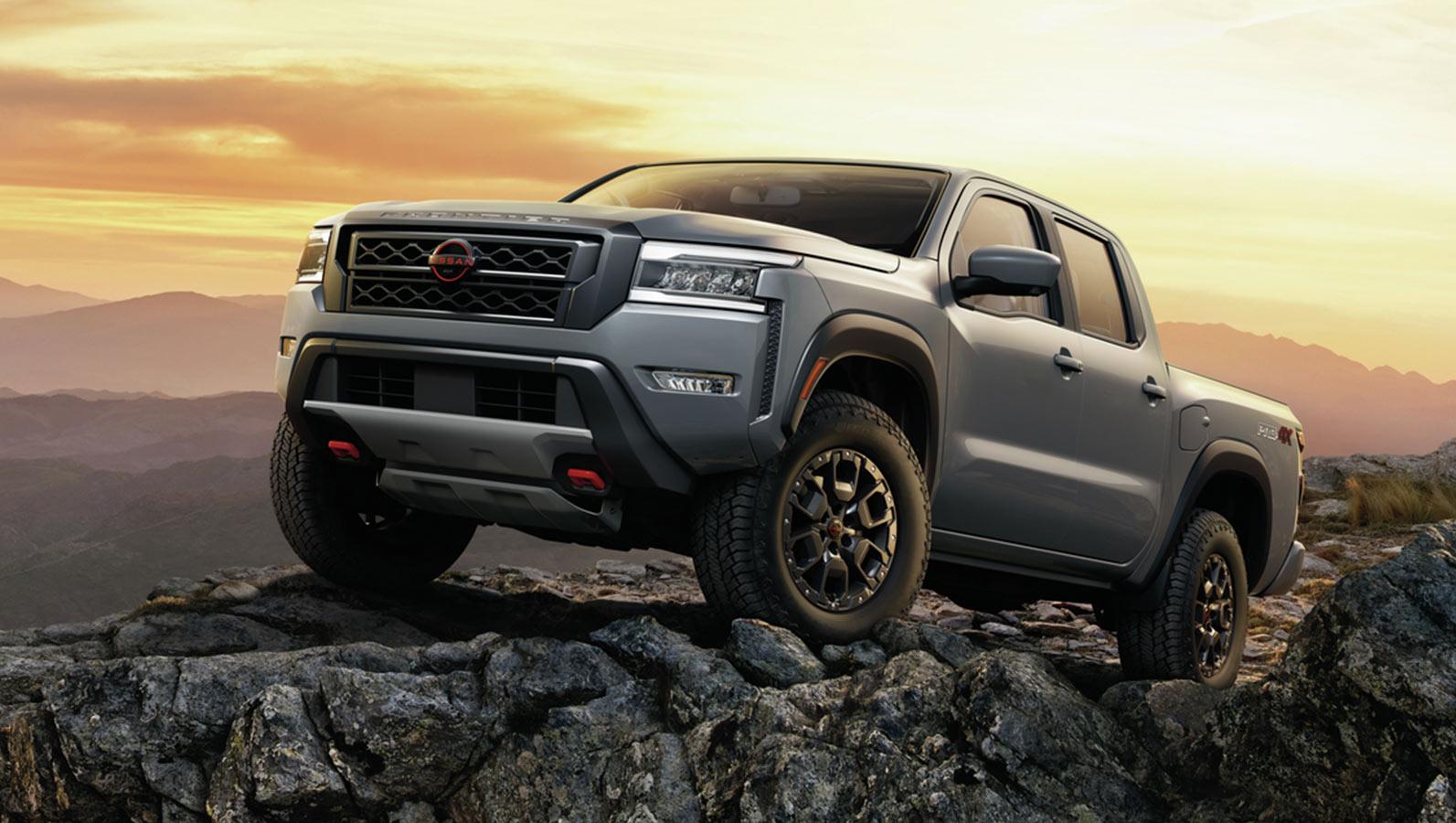 2023 Nissan Frontier is parked on the mountain.