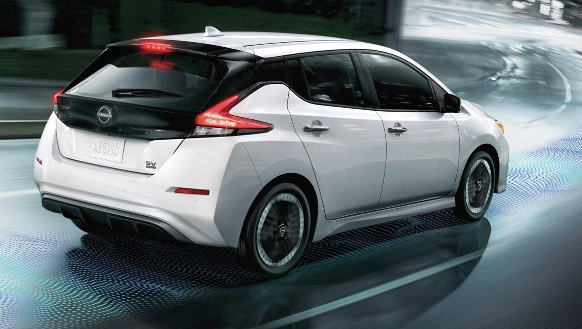 2024 Nissan LEAF Driving on the road