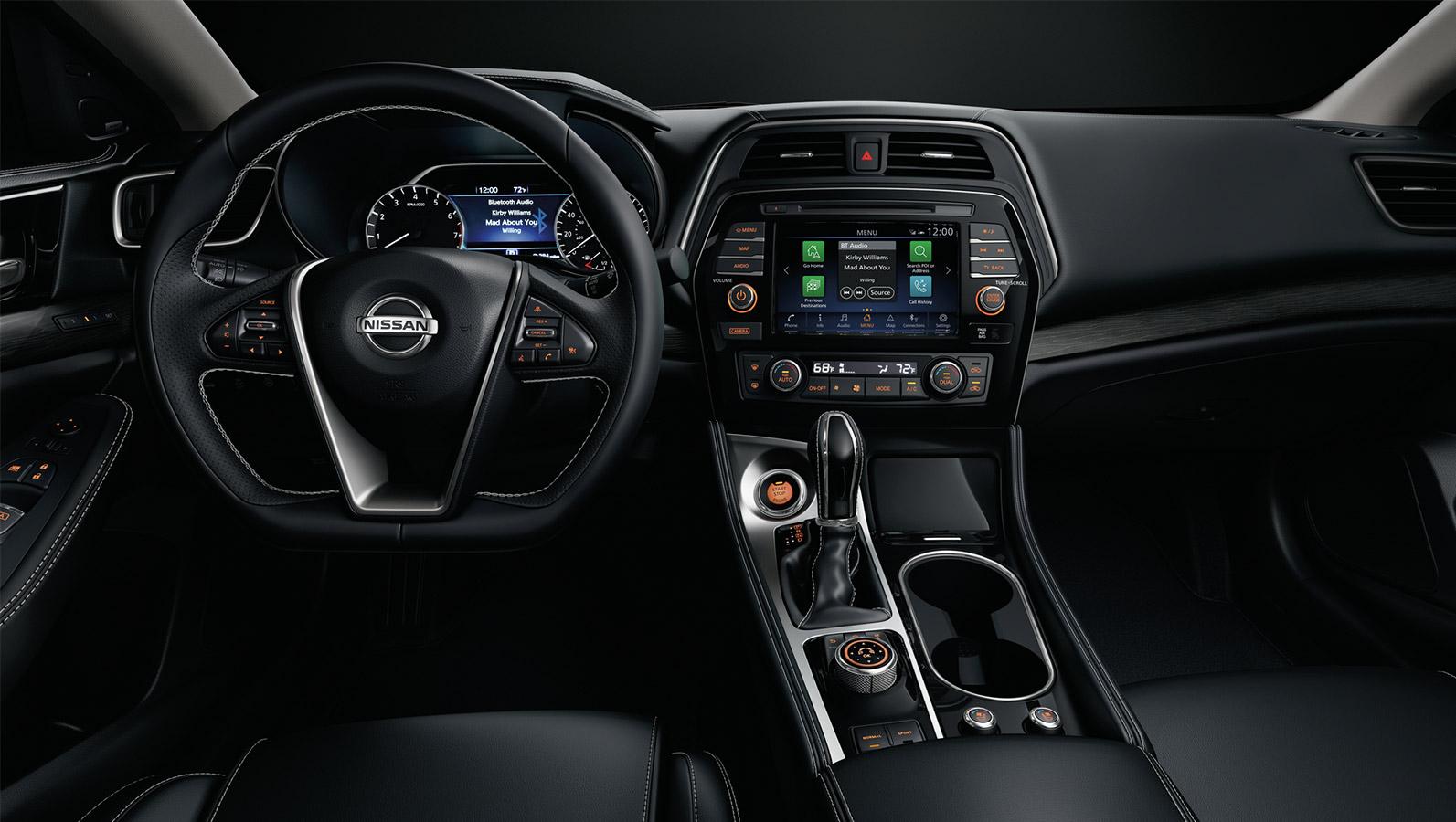 2023 Nissan Maxima interior view. 2023 Nissan Maxima interior view.