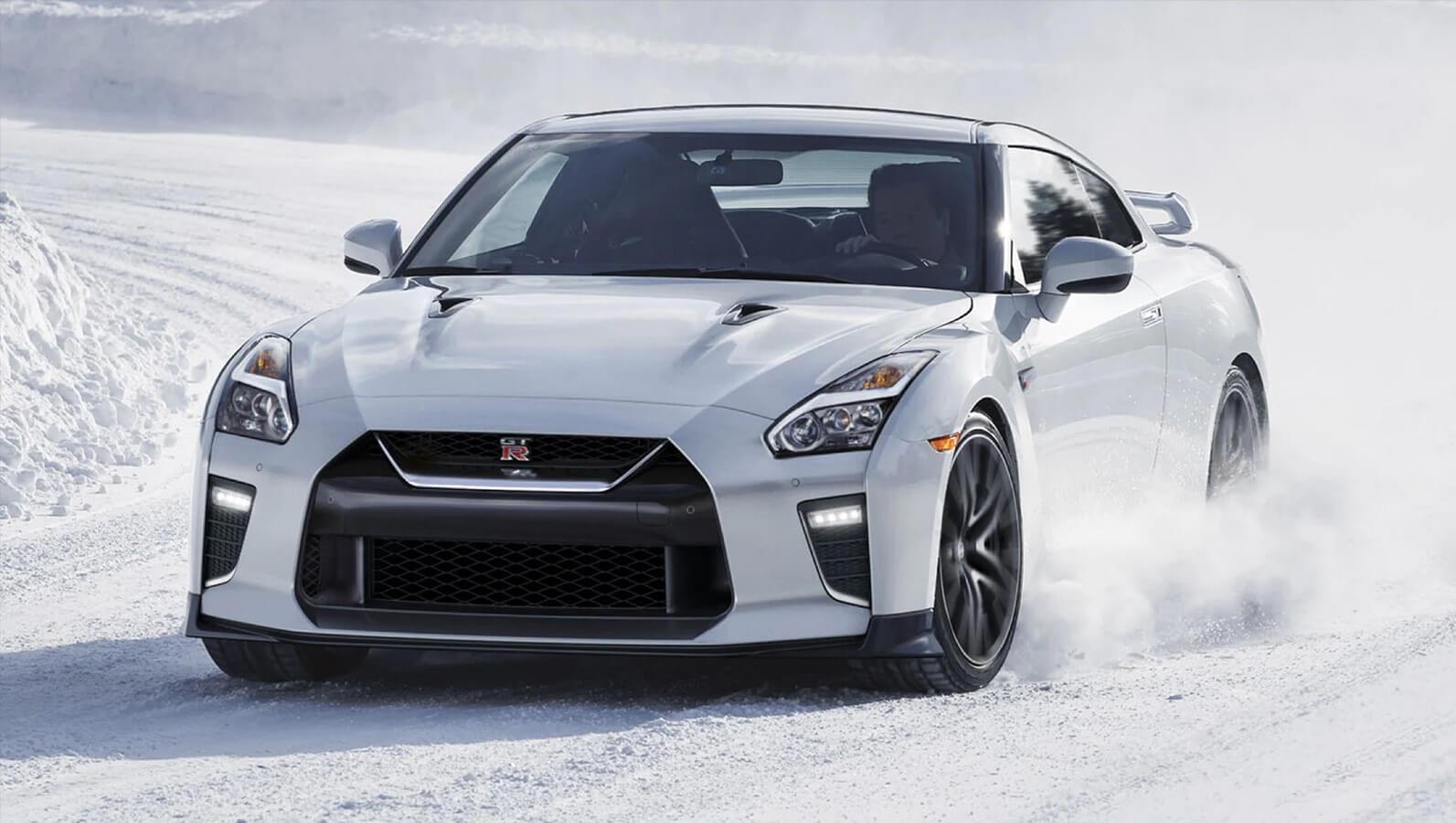 2023 Nissan GT-R on ice. 2023 Nissan GT-R on ice.