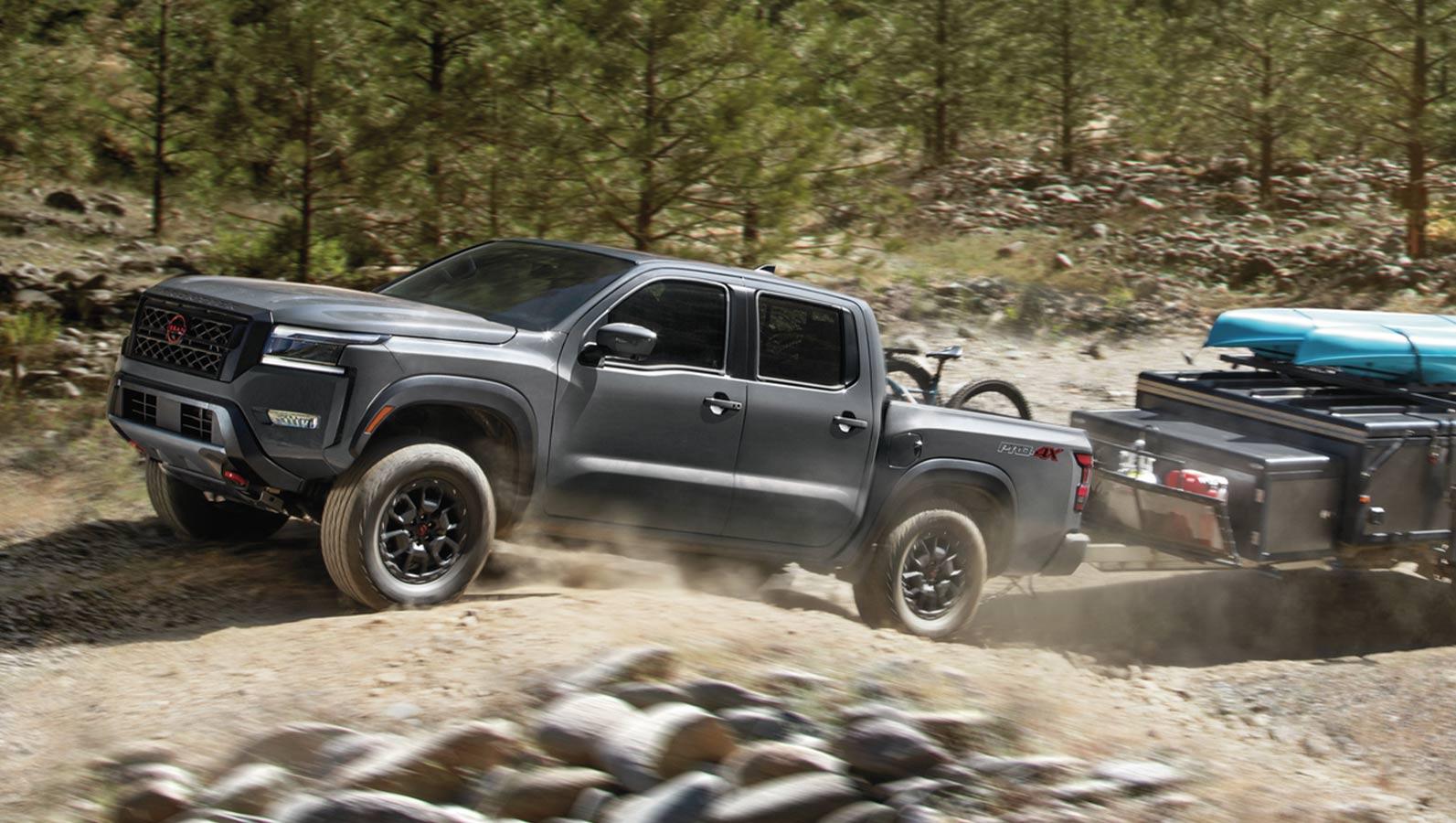 2023 Nissan Frontier on a hill 2023 Nissan Frontier on a hill