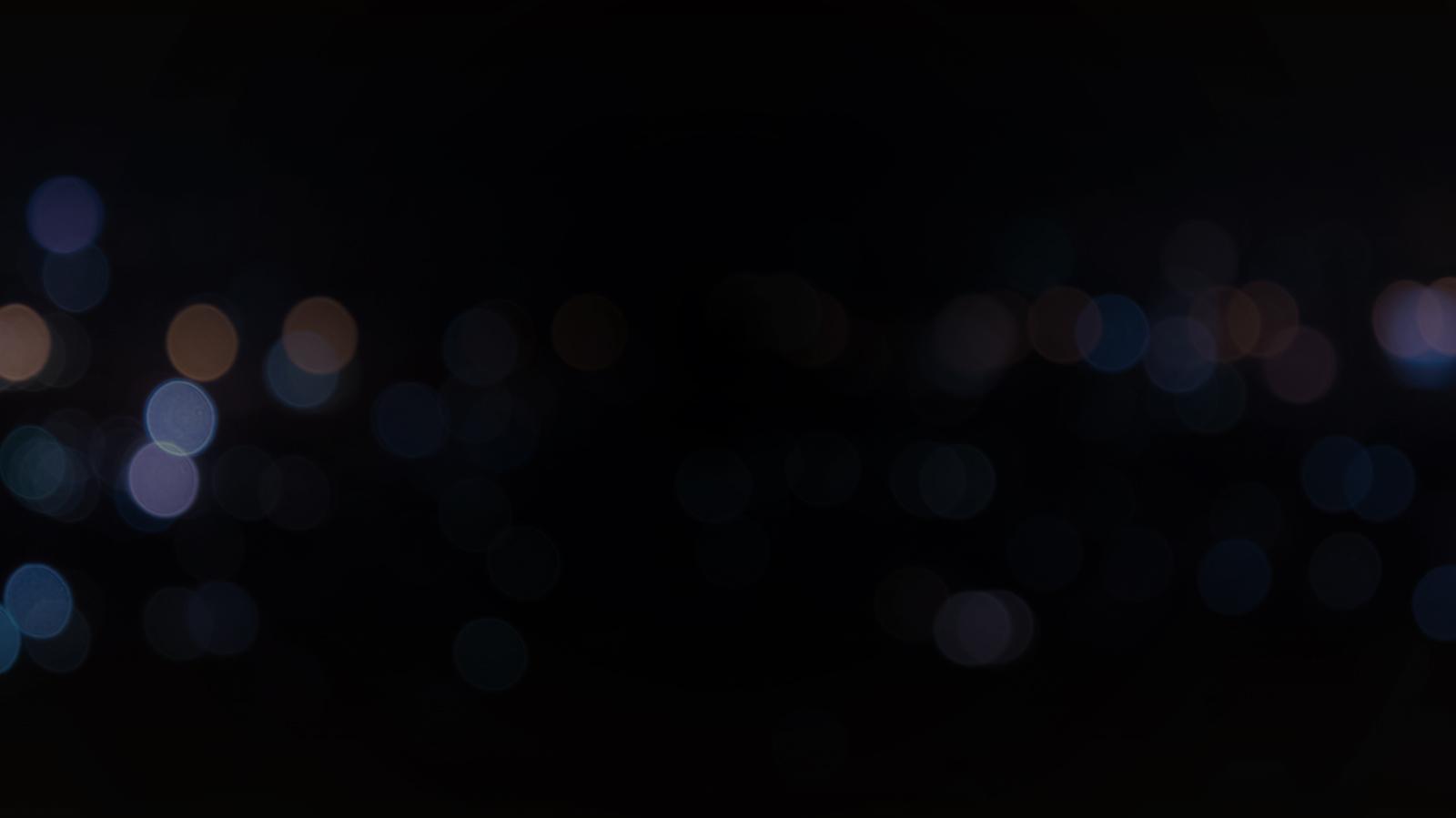 Blurry lights on a dark background