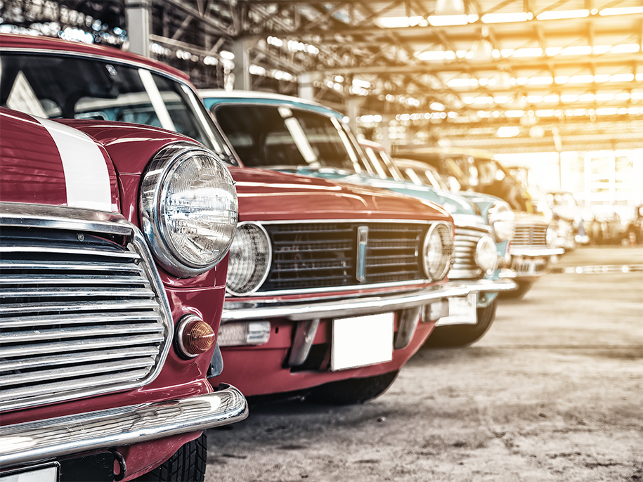 Patriotic Vintage Cars