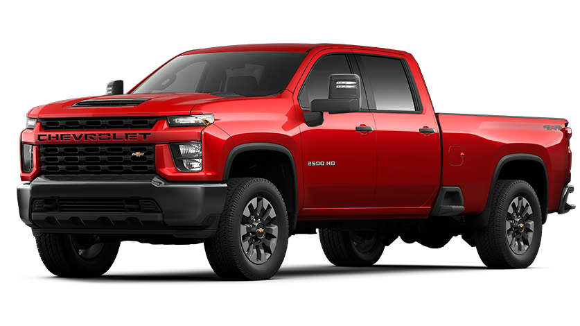 2021 Chevrolet Silverado 2500 Crew Cab Long Box Custom Red Hot