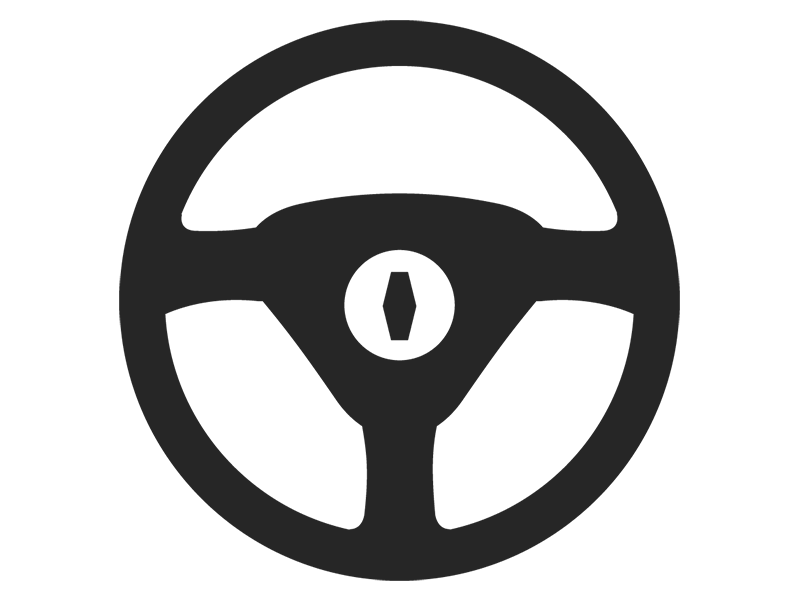 Steering wheel icon