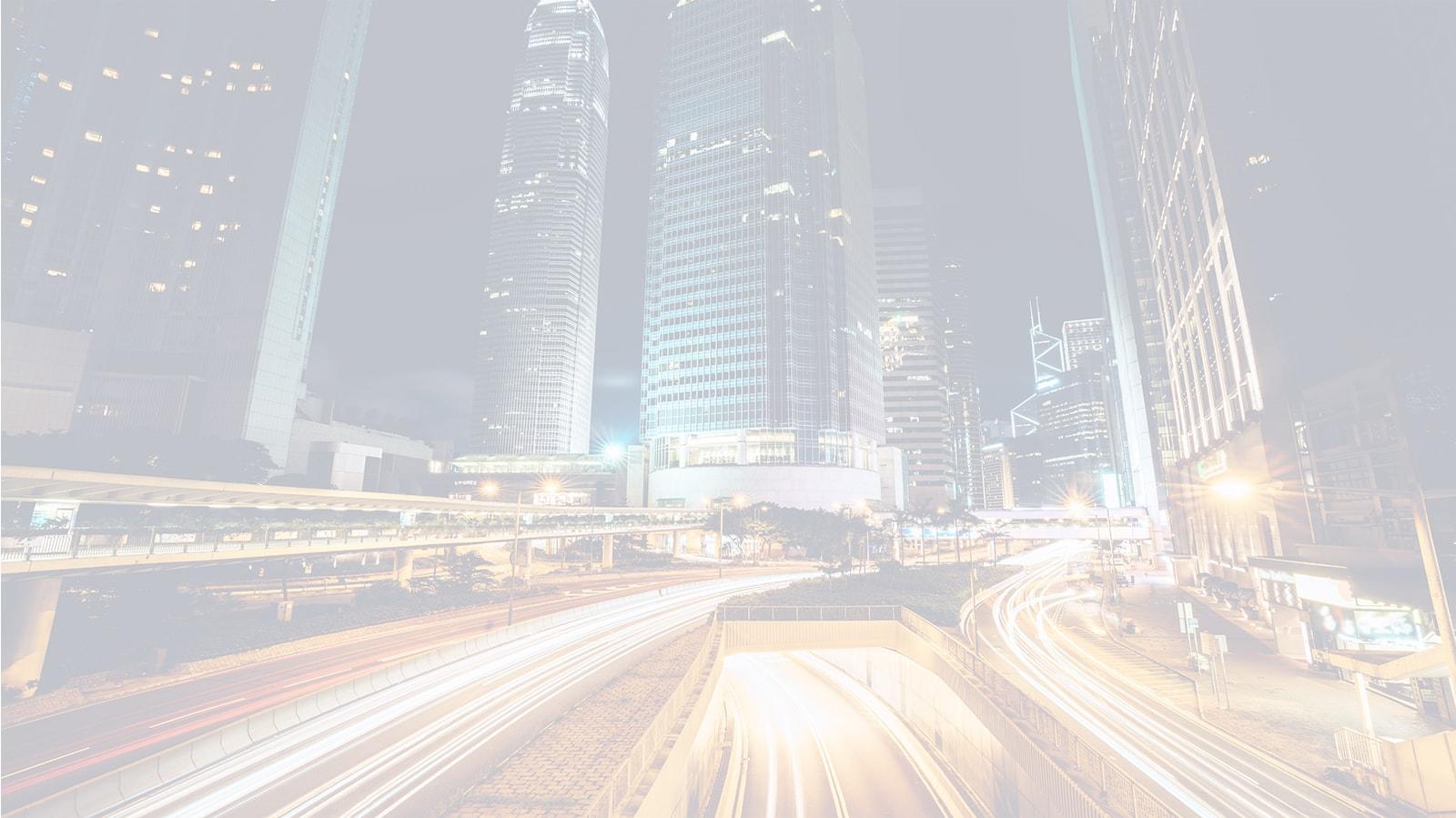 City freeway at night