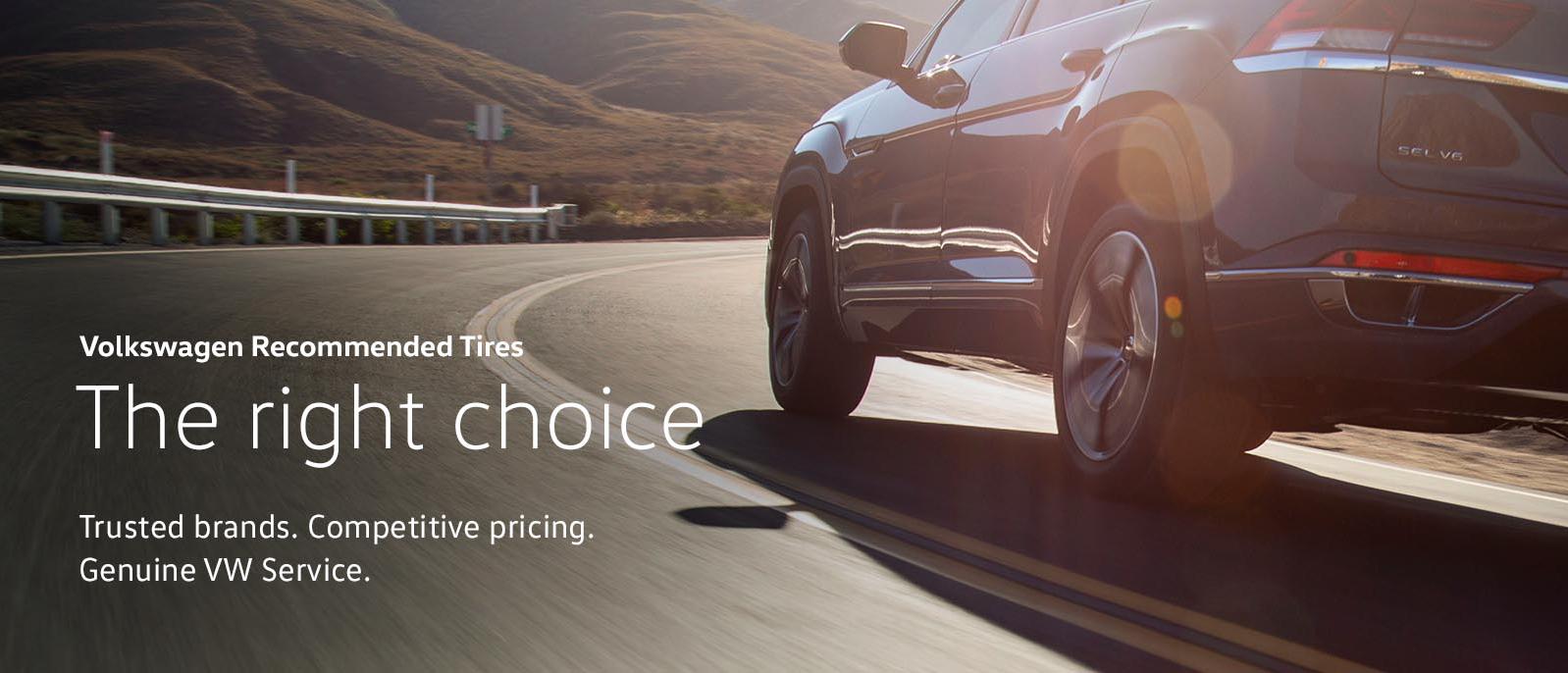Volkswagen Approved Tires: The right match for your model.