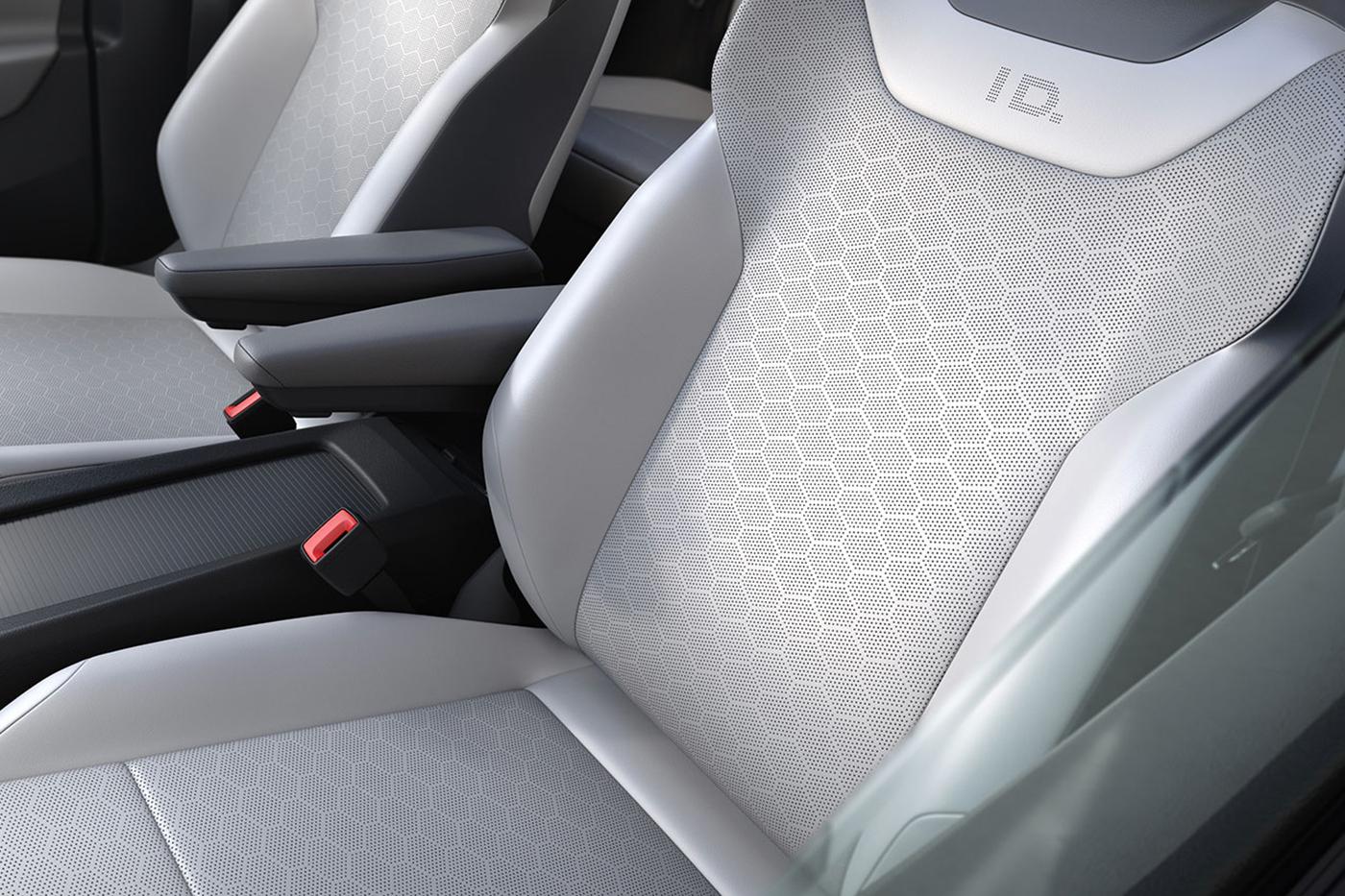 The ID.4 front seats, interior view