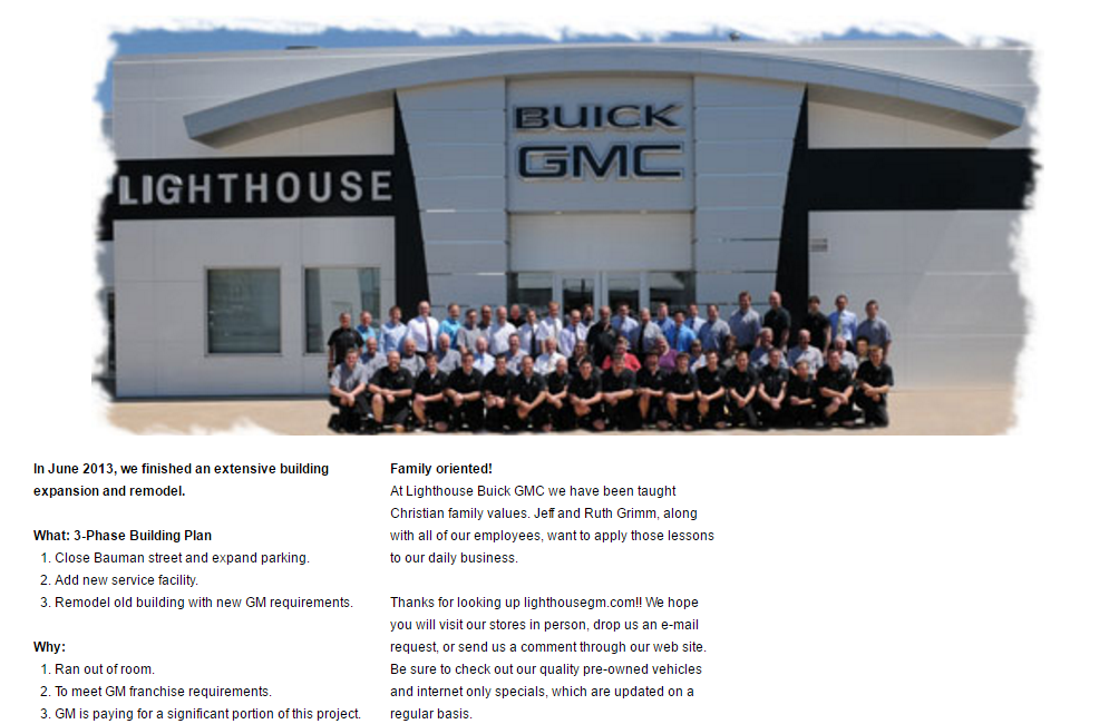 Lighthouse Buick GMC LighthouseAutomotiveHistory