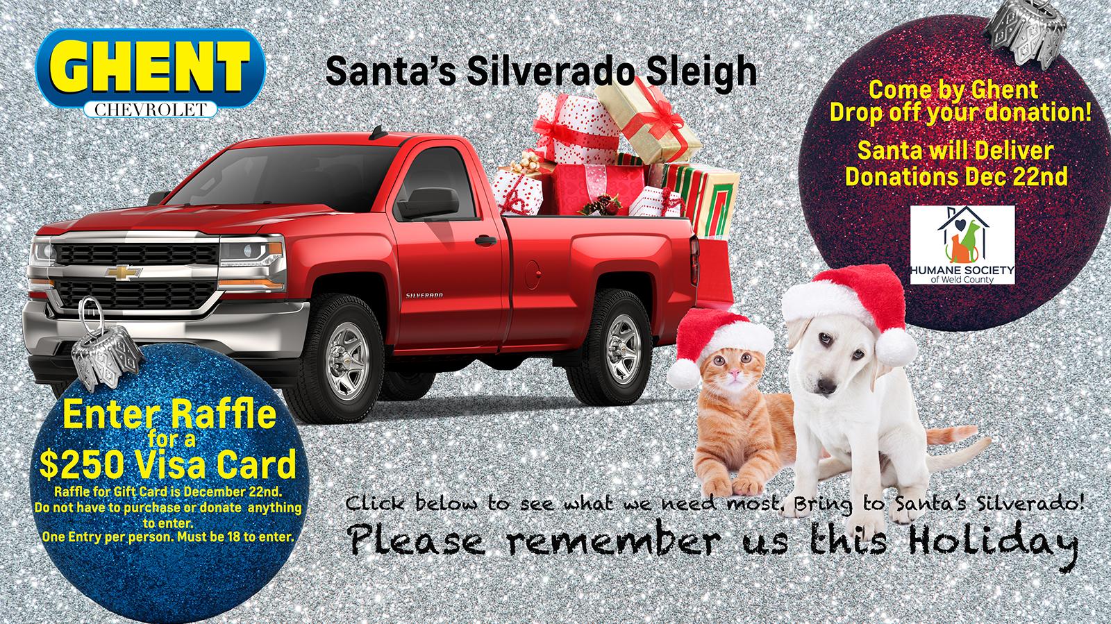 Ghent Chevrolet Santa's Silverado in GREELEY