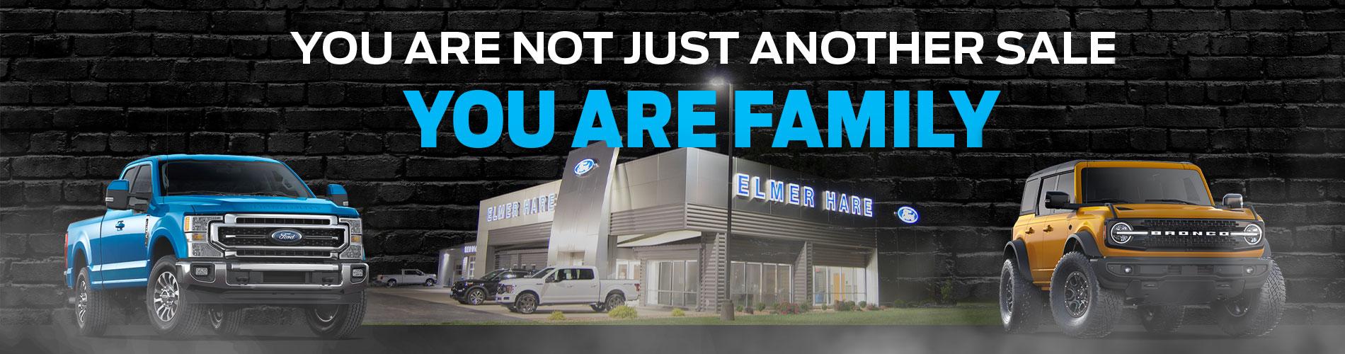 Elmer Hare Ford Sales, Inc. is a Ford dealer selling new and used cars