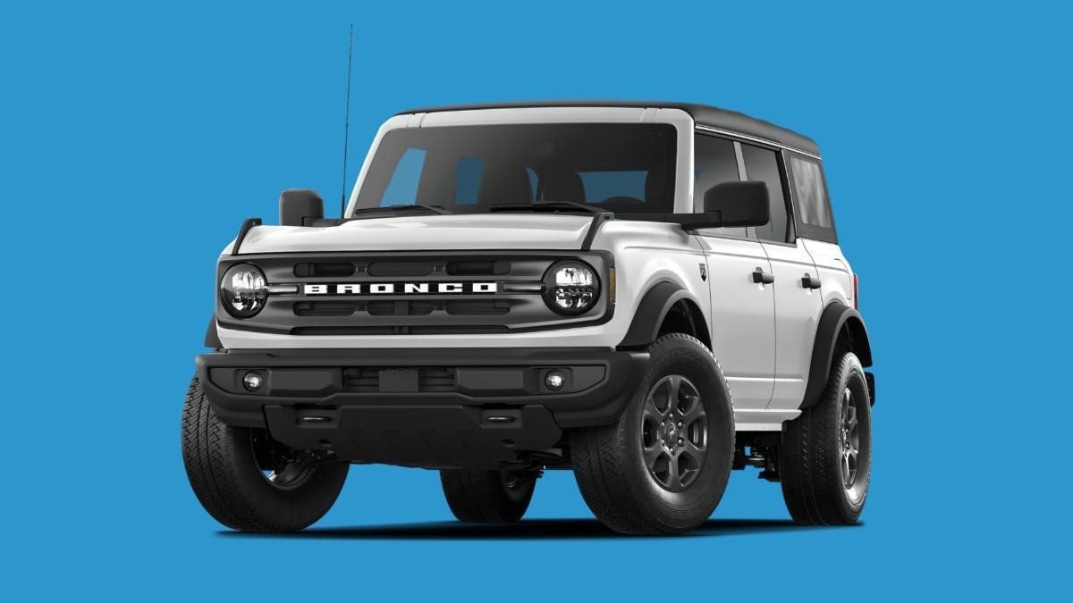 White Ford Bronco