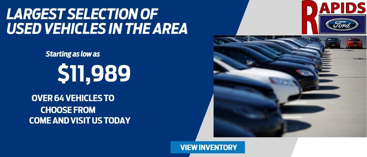A Preferred Auto Dealership in Wisconsin Rapids, WI Rapids Ford, LLC