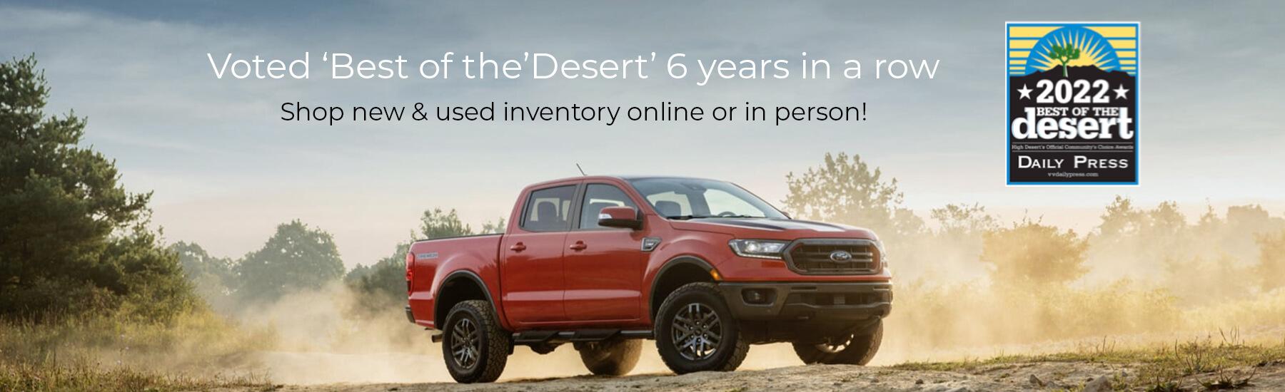 Sunland Ford is a dealer selling new and used cars in Victorville, CA.