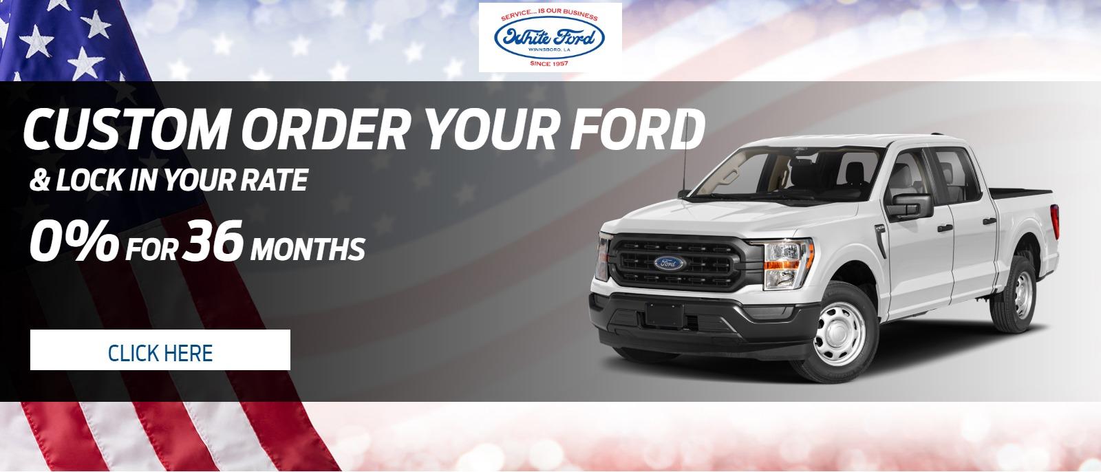 White Ford, L.L.C. is a Ford dealer selling new and used cars in