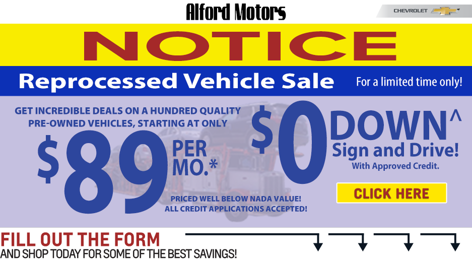 Sales Event Alford Motors Car Dealership