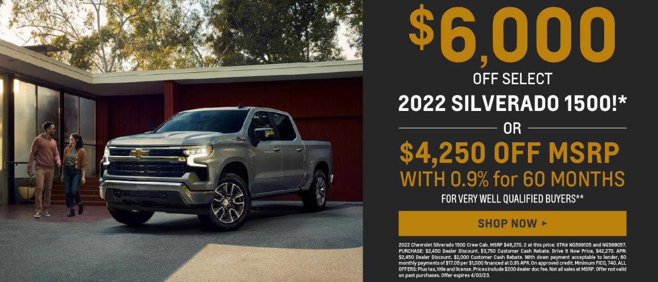 New Chevy Specials in ANCHORAGE, AK