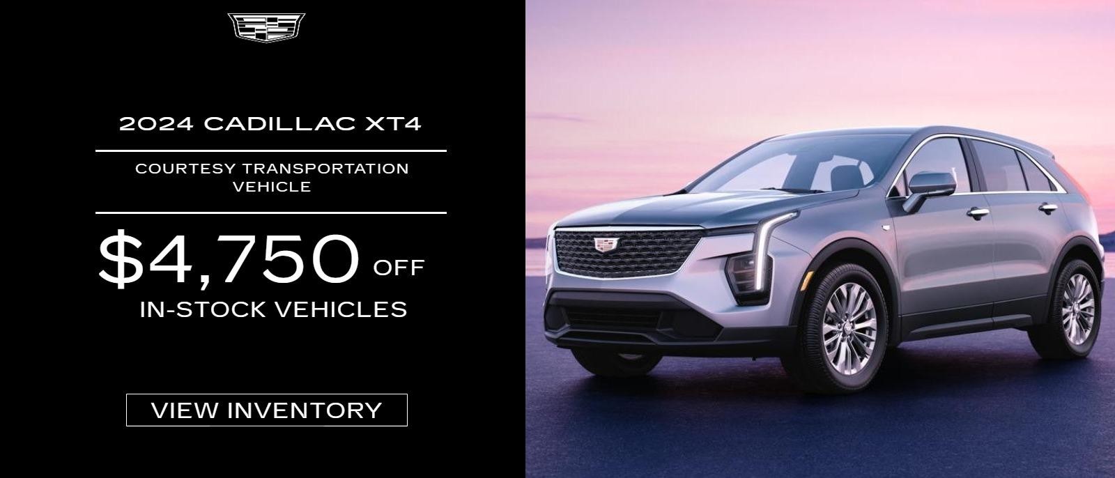 2024 Cadillac XT4 CTA

$4,750 off in-stock vehicles