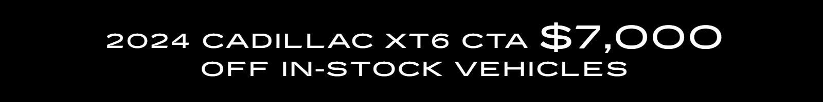 2024 Cadillac XT6 CTA
$7,000 off in-stock vehicles