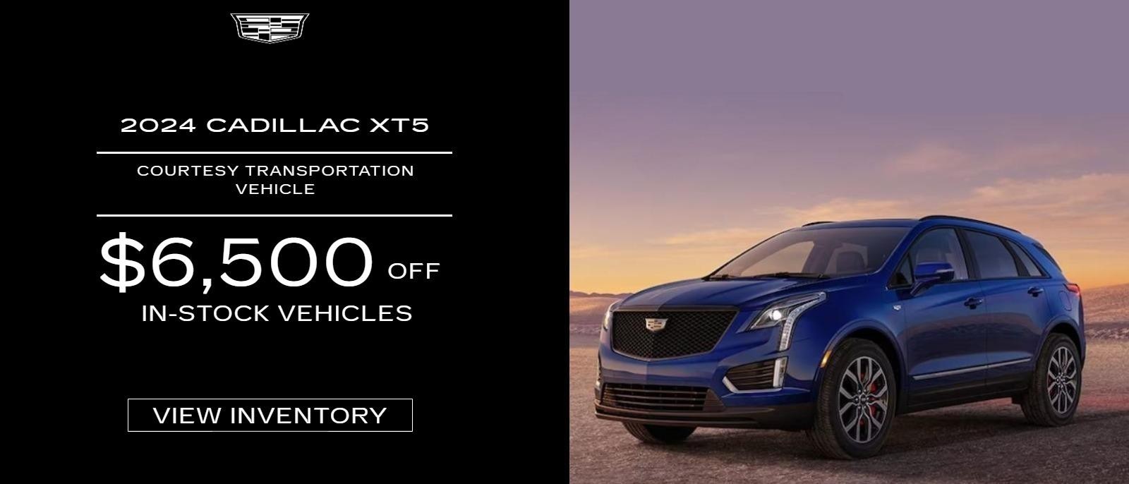 2024 Cadillac XT5 CTA

$6,500 off in-stock vehicles