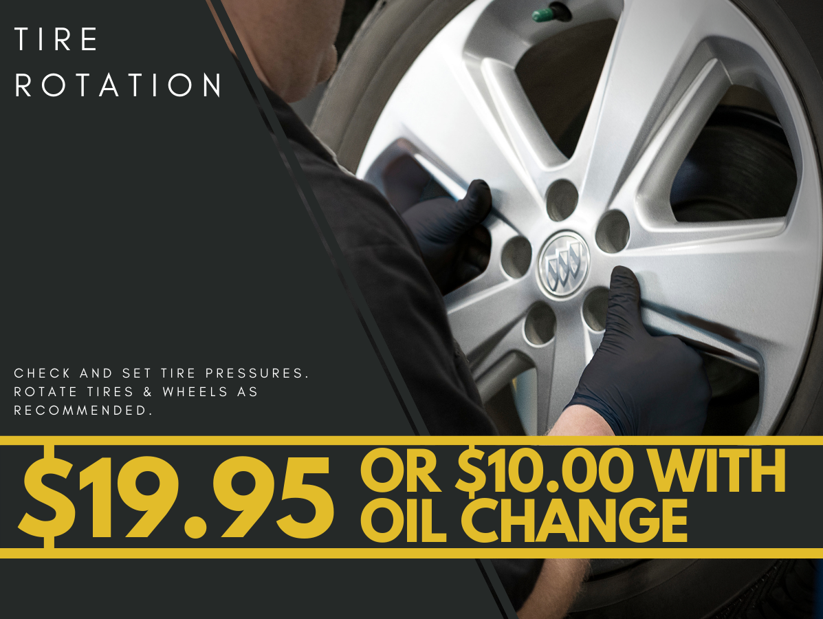 Tire Rotation Service Menu