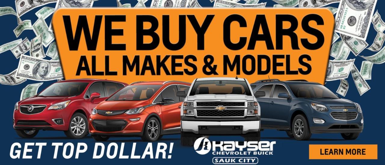 Kayser Chevrolet in SAUK CITY, WI Serving Middleton, Baraboo and