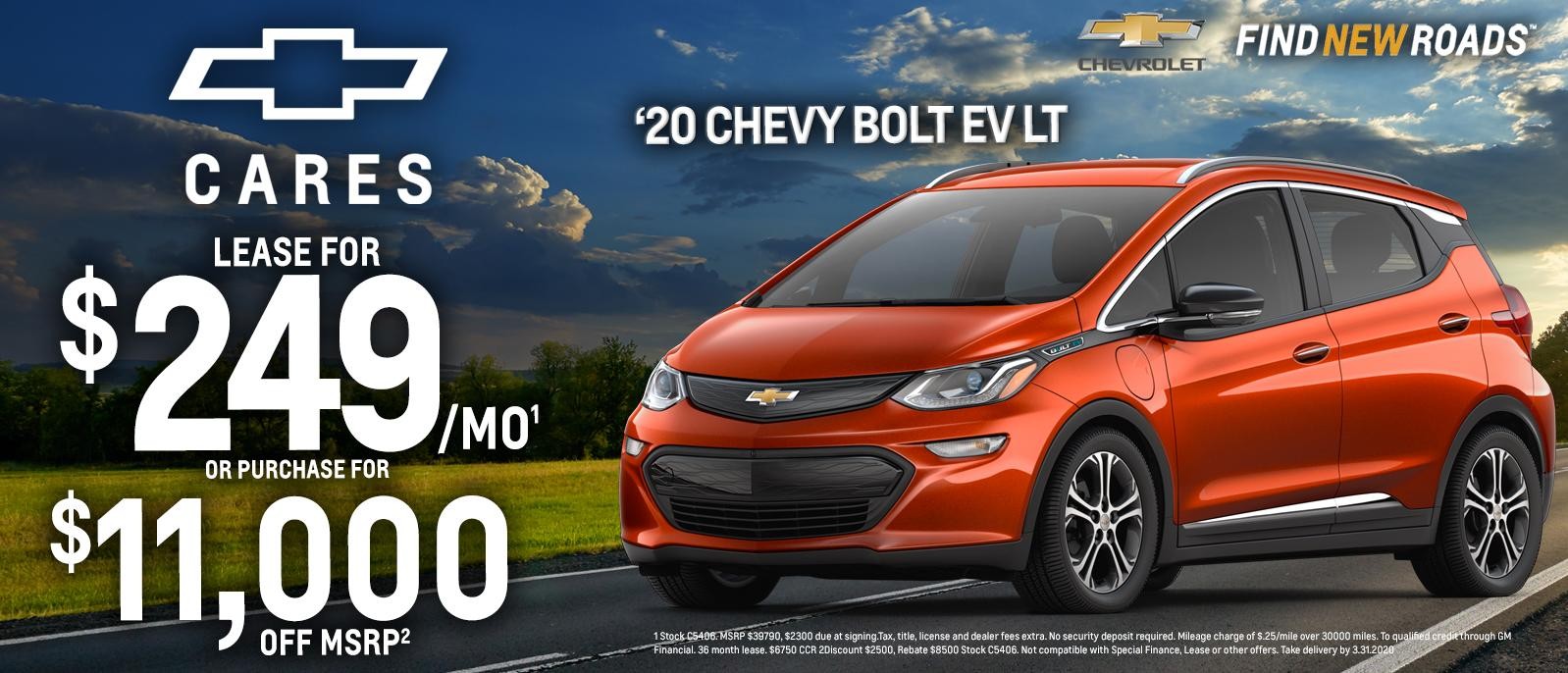 Chevrolet Bolt Lease Special and Rebates for Madison WI Banner