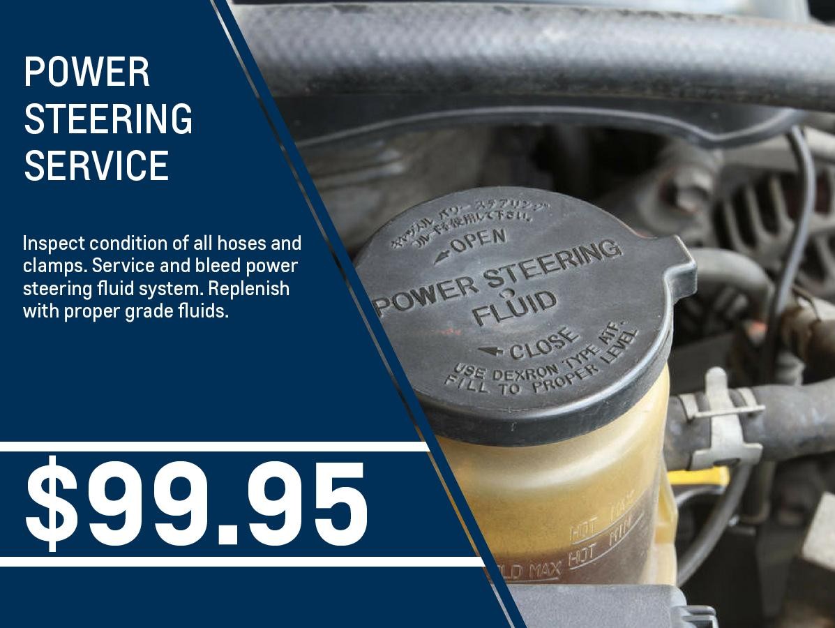 POWER STEERING SERVICE MENU