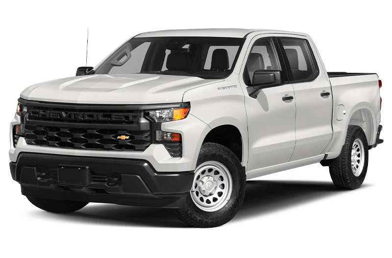 White 2023 Chevy Silverado 1500 Jelly bean