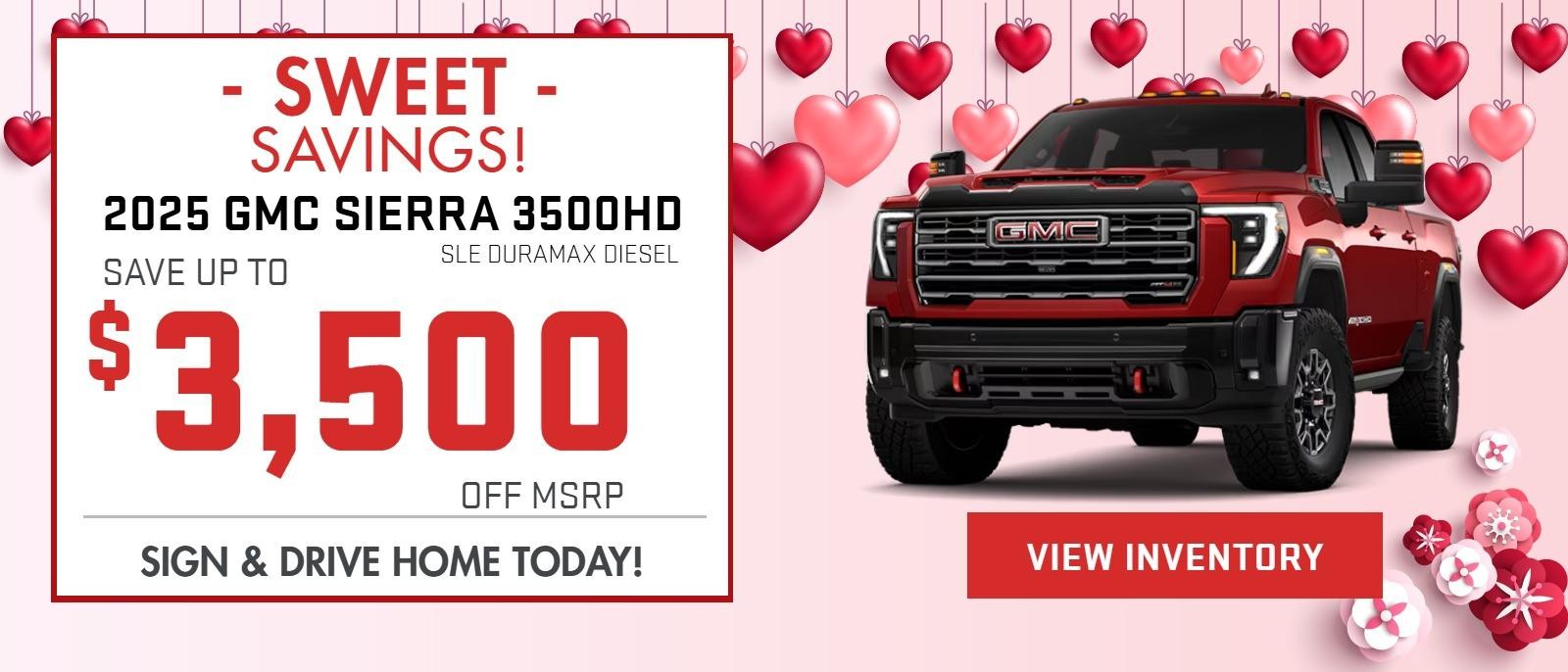 2025 SIERRA 3500HD SLE DURAMAX DIESEL OFFER FROM BOB PION BUICK GMC IN CHICOPEE, MA