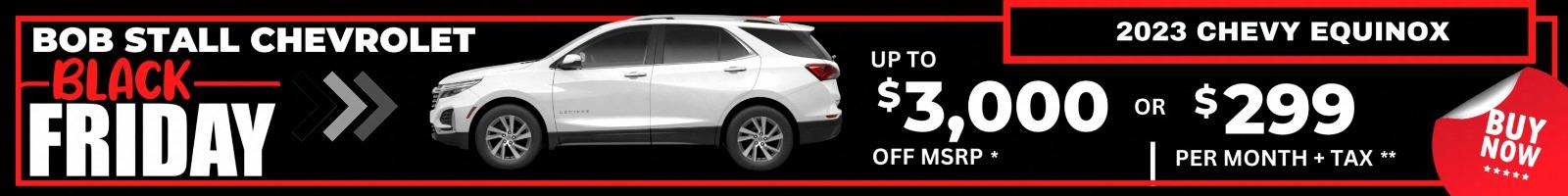 Equinox up to $3,000 off MSRP or $299 per month + tax