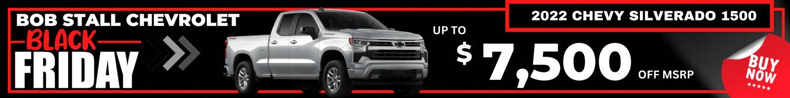 Silverado 1500 up to $7,500 off MSRP