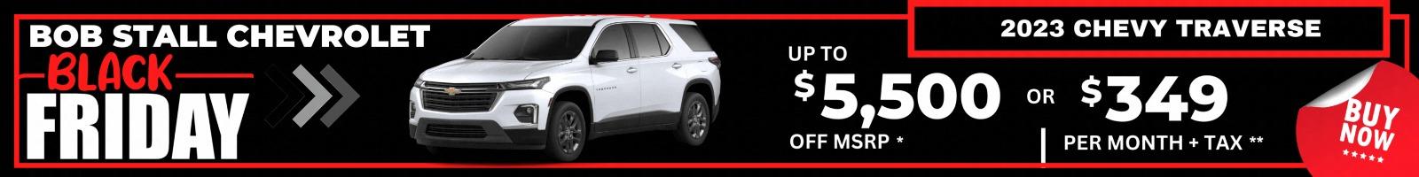 Traverse up to $5,500 off MSRP or $349 per month + tax