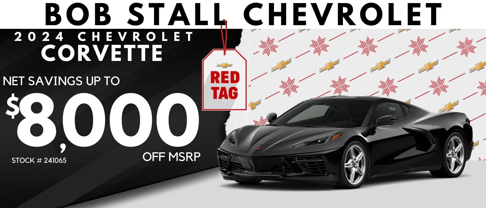 2024 Corvette Savings - Net Savings of $8,000 off MSRP