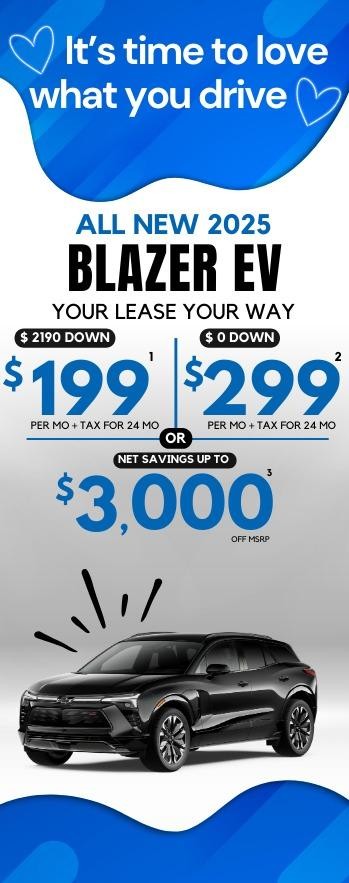 Blazer EV - Your Lease, Your way as low as $199 per month