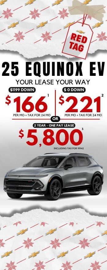 Equinox EV - Your Lease, Your way as low as $166 per month