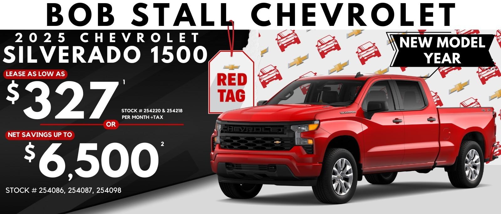 2025 Silverado Red Tag Lease or Purchase Savings