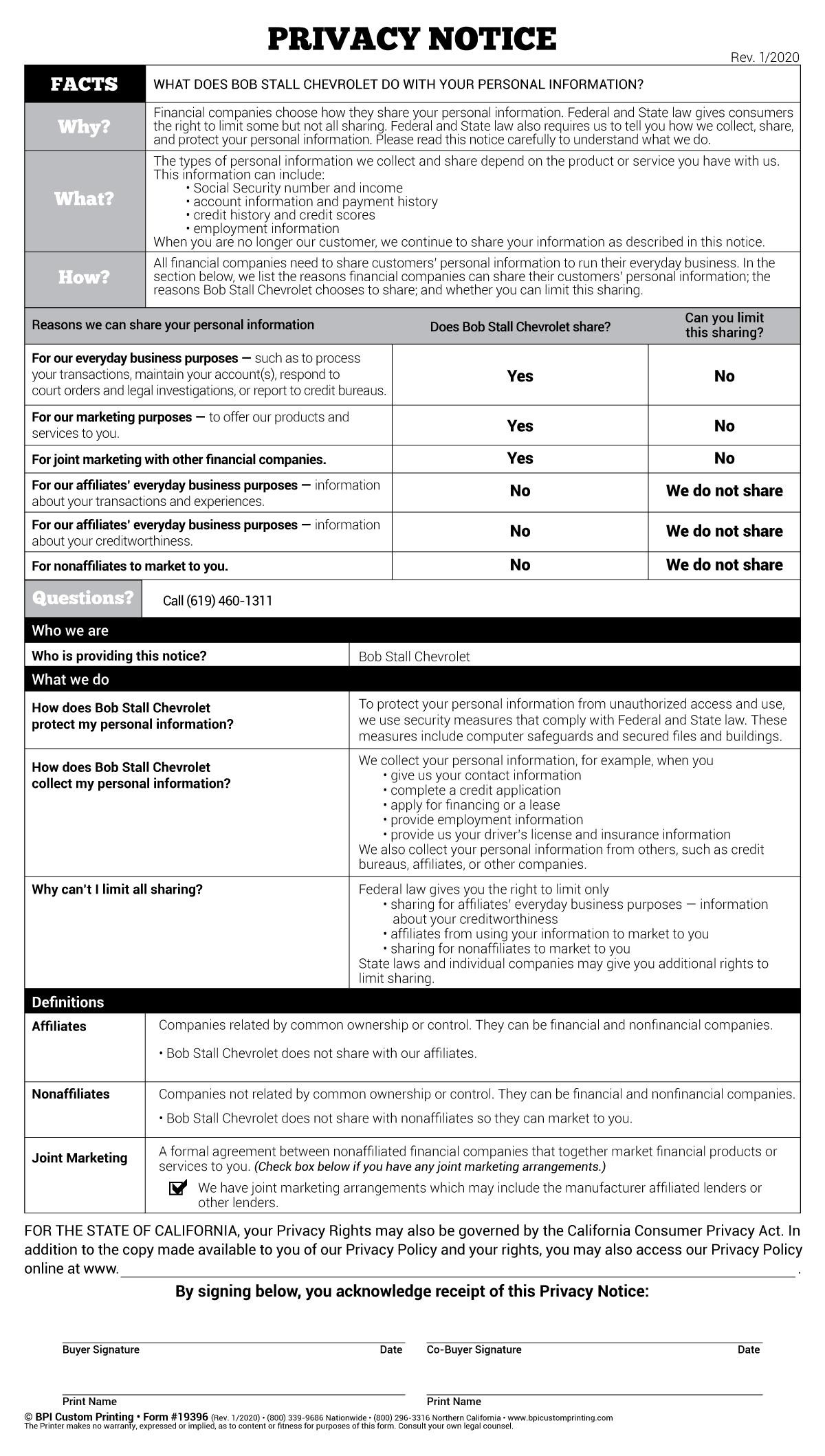 Privacy Policy in image format