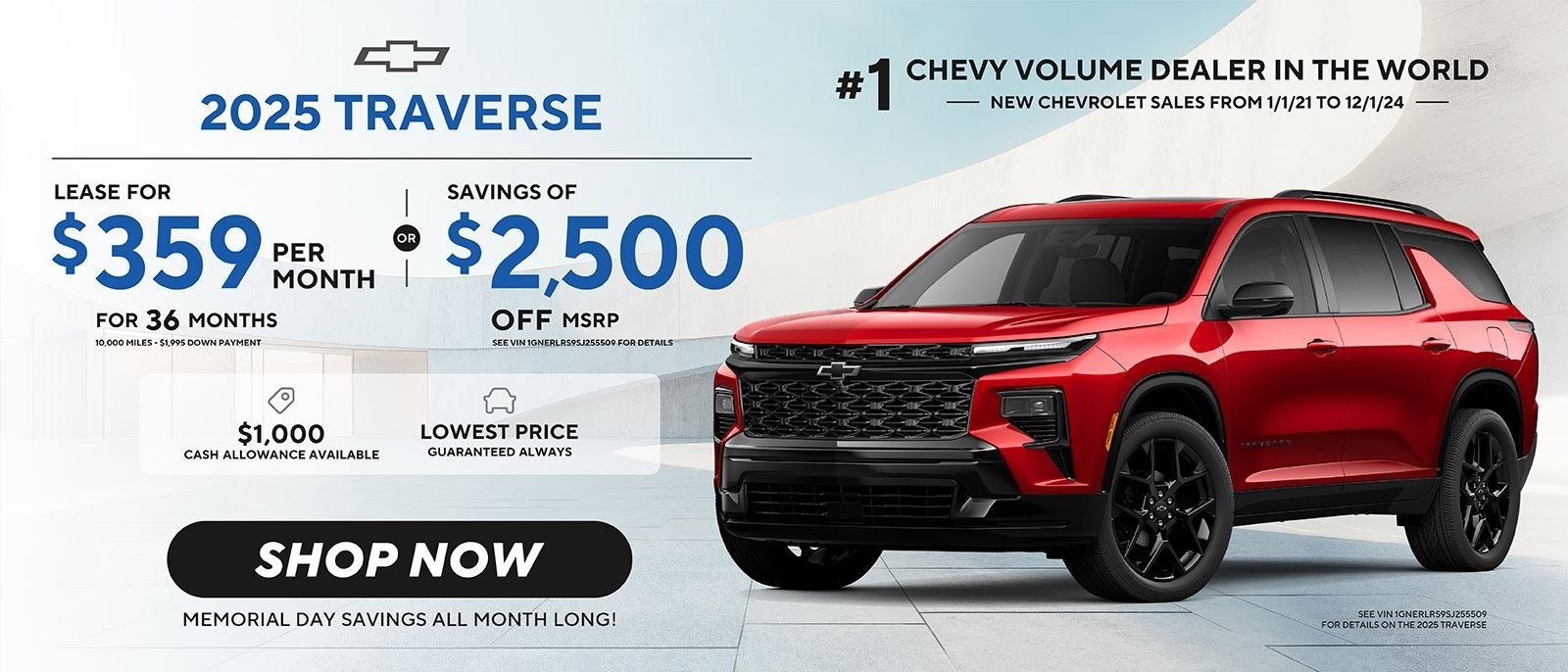 All New Chevy Traverse | Lease | Shared