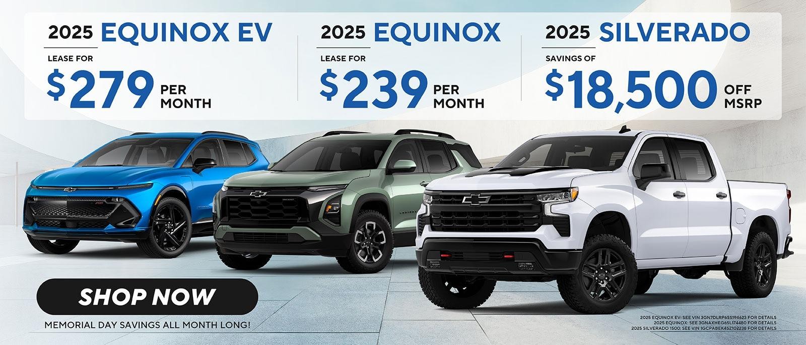 new Equinox EV, Equinox and Silverado