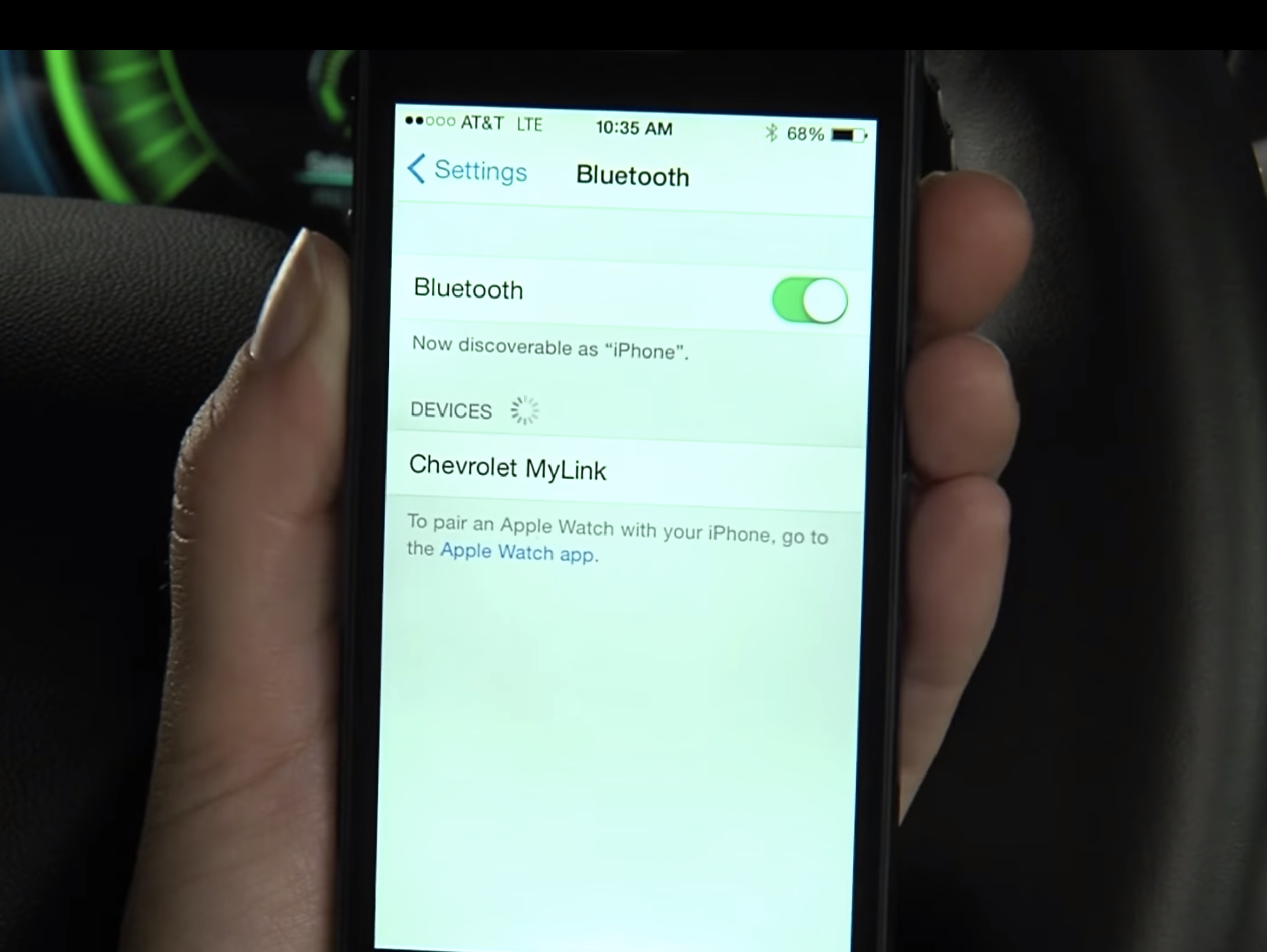 Chevrolet Bluetooth pairing