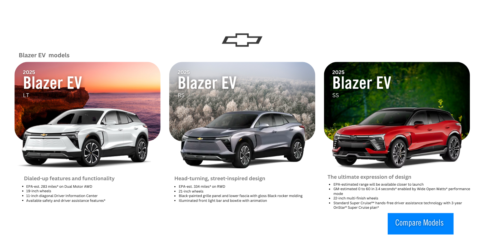 Burke Chevrolet's 2025 Blazer EV Models