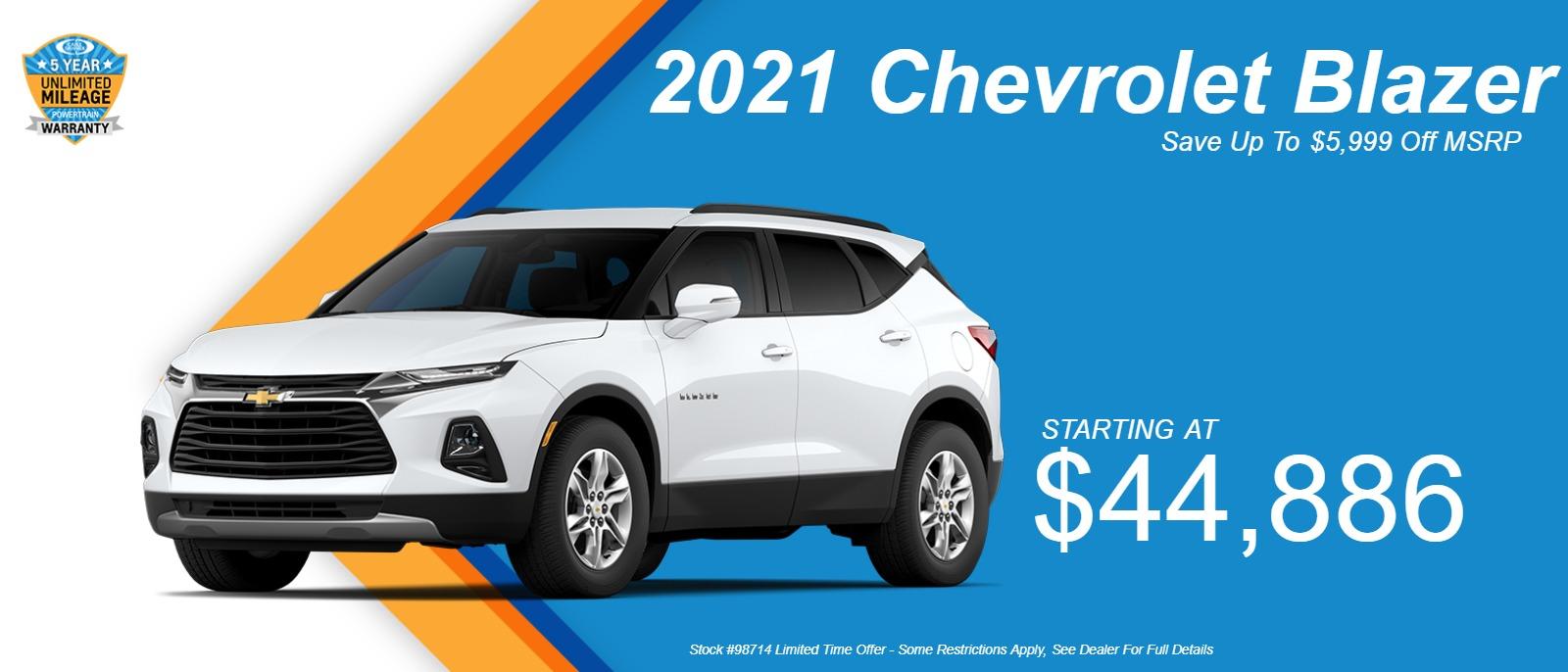 New Chevrolet Vehicle Offers in INDEPENDENCE, MO at Cable Dahmer