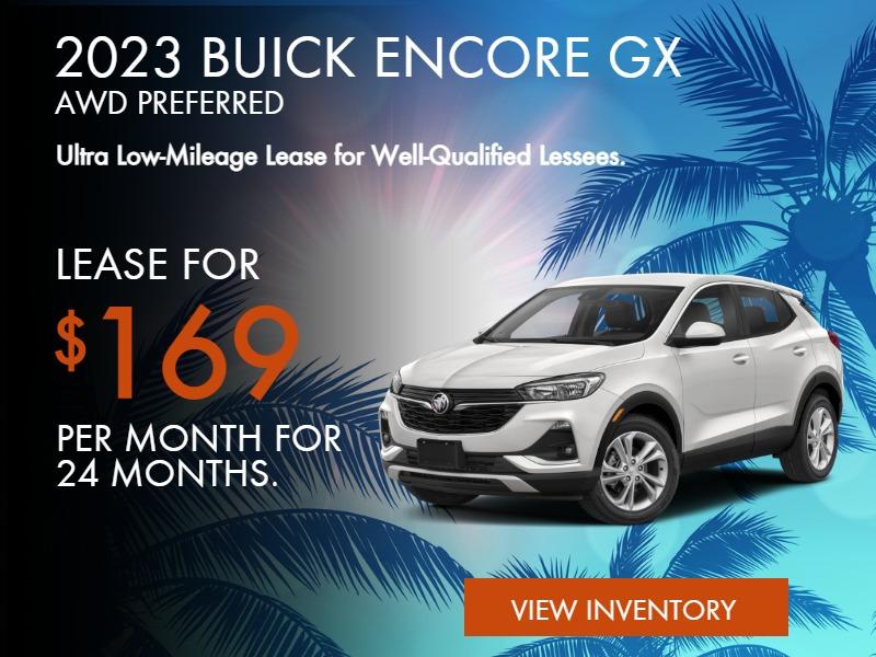 2023 BUICK ENCORE GX AWD PREFERRED
$169/month for 24 months.