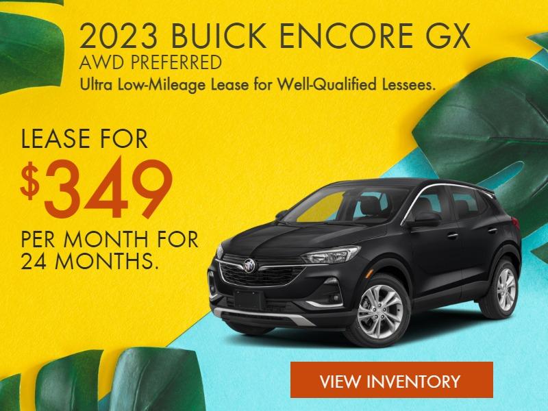 2023 BUICK ENCORE GX AWD PREFERRED
$169/month for 24 months.