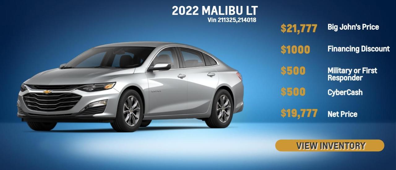 Carlson Chevrolet is a RED SPRINGS Chevrolet dealer and a new car and