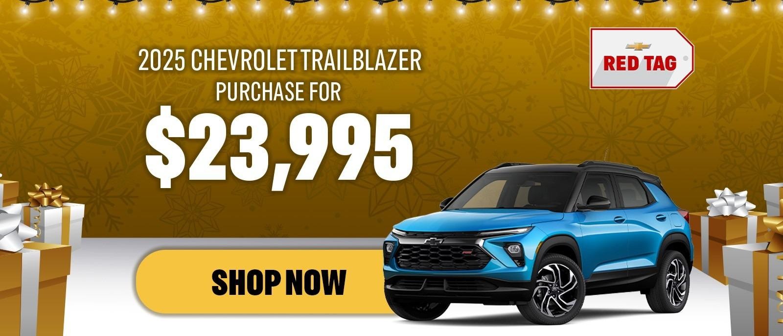 2025 Chevrolet Trailblazer
Purchase For $23,995